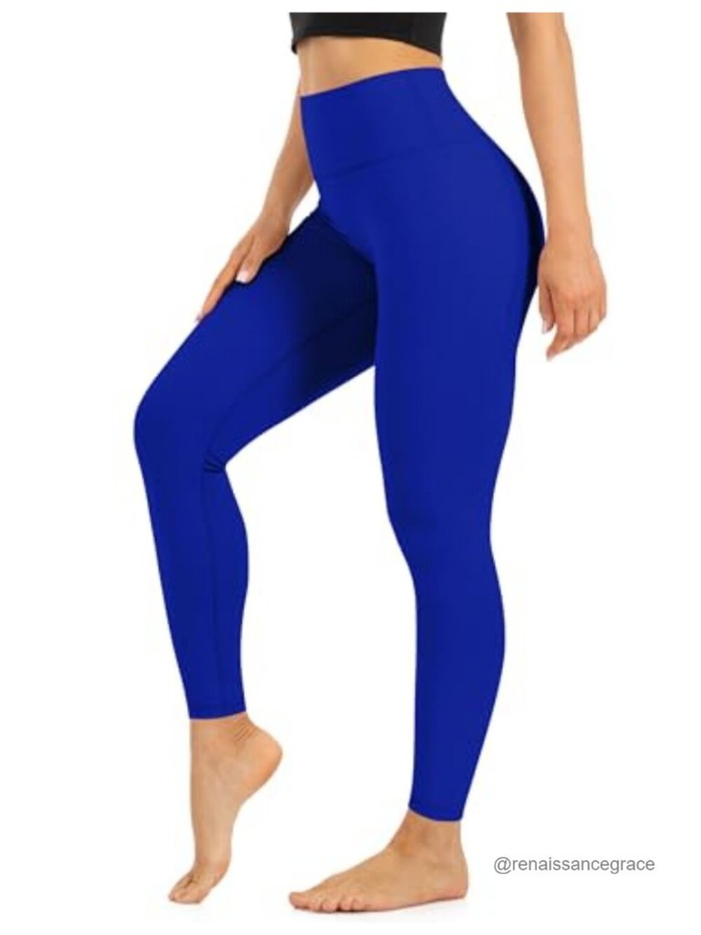 High Waist Tummy Control Leggings with 4 Way Stretch, Opaque, Yoga & Gym